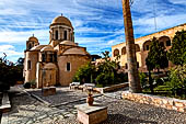 Hania, the Akrotiri peninsula. The Aya Tridha Mon Zangarlo monastery. The apses of the church.